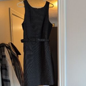 Banana Republic Charcoal Belted Mini Dress
